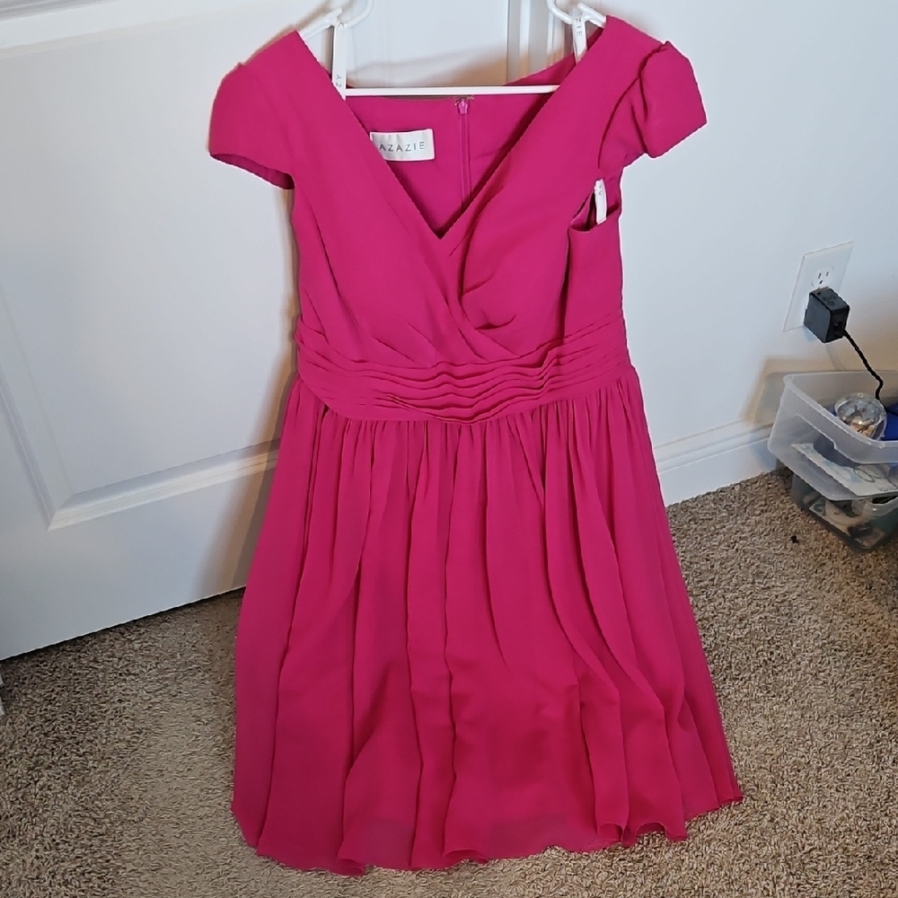 Azazie Kierra Fuschia Pink Formal Dress